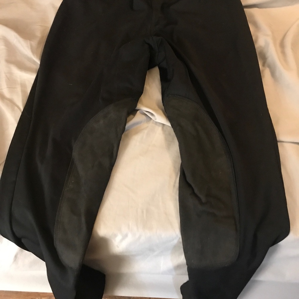 XL Tropical Riders Breeches Black Knee Patch